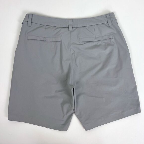 Lululemon Commission Shorts Mens Gray Qwick Oxford 9" Classic Chino Size 33 - Picture 2 of 7